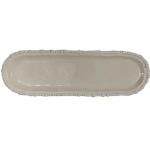 Scelto Dai Clienti Baci Milano Vassoio Ovale Joke Tortora 44,5x13,5 cm