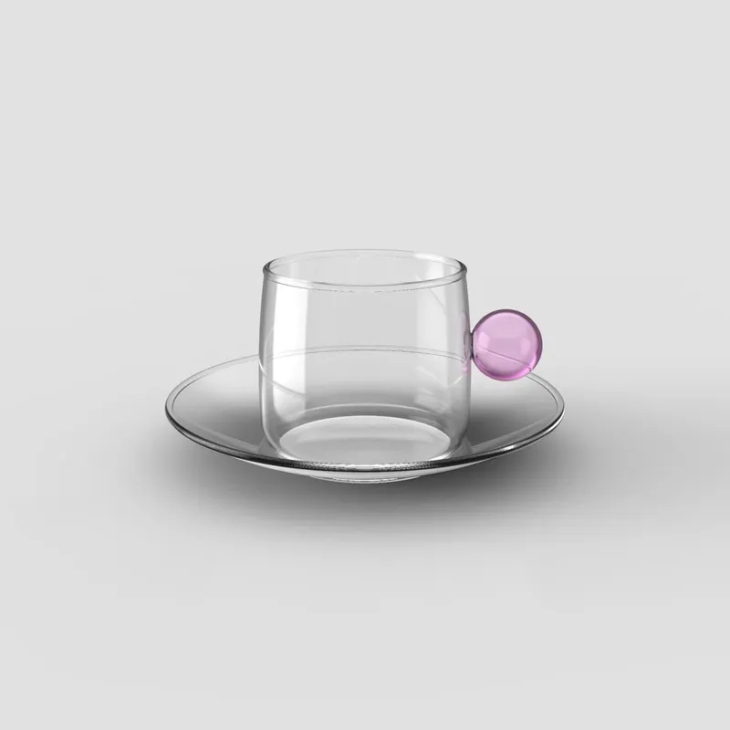 Acquista Ora Zafferano Tazzina da caffè con piattino Bilia Rosa