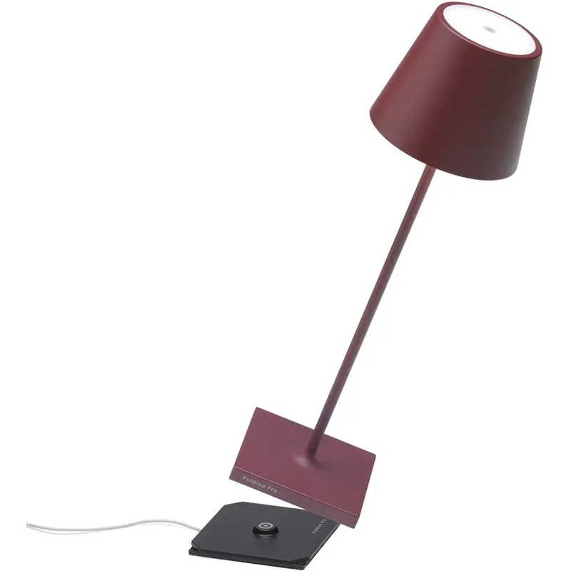 Zafferano Poldina pro Lampada da Tavolo Bordeaux 38 cm Ordina Subito