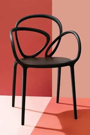 Qeeboo set 2 sedie Loop Chair Black Novità