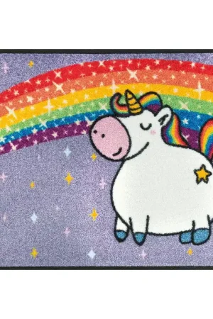 Promo Stagionale Wash+Dry Tappeto Unicorn Rainbow 50x75 cm