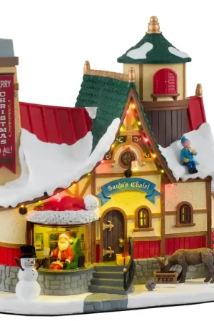 Lemax Lo Chalet di Babbo Natale Luci e Fumo Economico