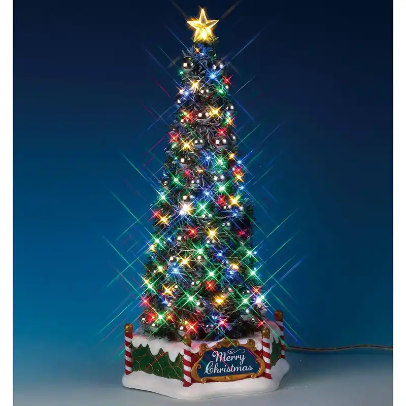 Solo Oggi Lemax Albero di Natale Maestoso con Luci e Suoni H34 cm