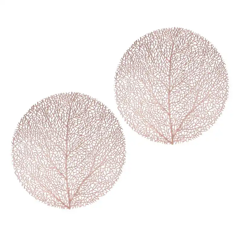 Economico Tognana Set 2 Tovagliette Kora D38 cm Oro Rosa