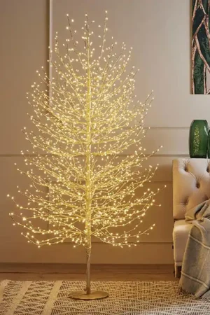 Super Prezzo EDG Enzo De Gasperi Albero Faggio con base 2000 mini led H180 cm Oro