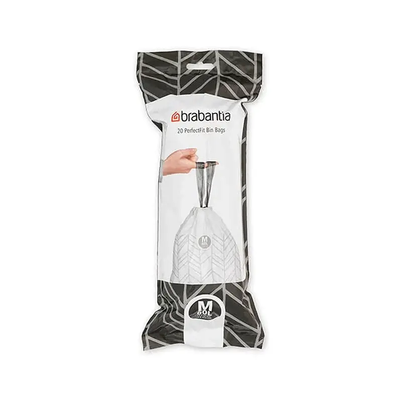Spedito Oggi Brabantia Sacchetti PerfectFit M 60L Rotolo da 20 Pezzi
