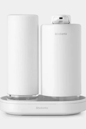 Brabantia Set Dispenser per Sapone SinkStyle Mineral Fresh White Reso Gratuito
