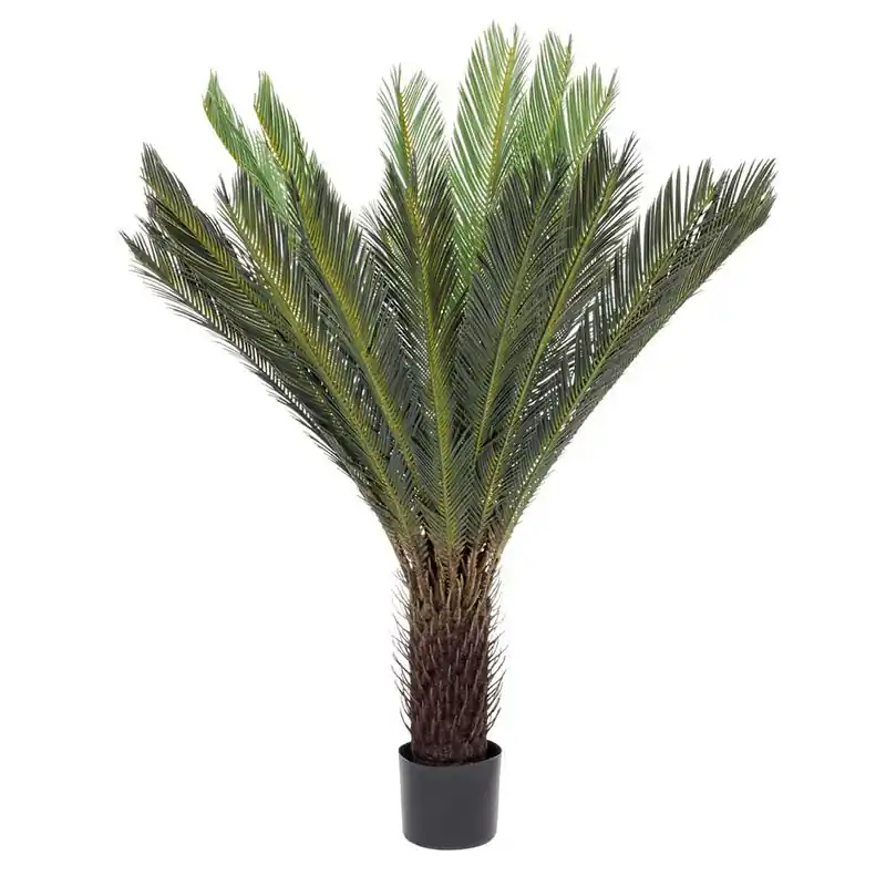 Prezzo Basso Andrea Bizzotto Pianta Artificiale Palma Cycas con Vaso 28 Foglie H120 cm