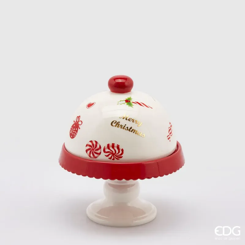 EDG Enzo De Gasperi Alzata Decori Natalizi con Cupola H21 D18cm Sconto
