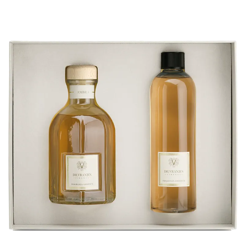 Acquista Ora Dr Vranjes Gift Box Ambra 500 ml + Ricarica 500 ml