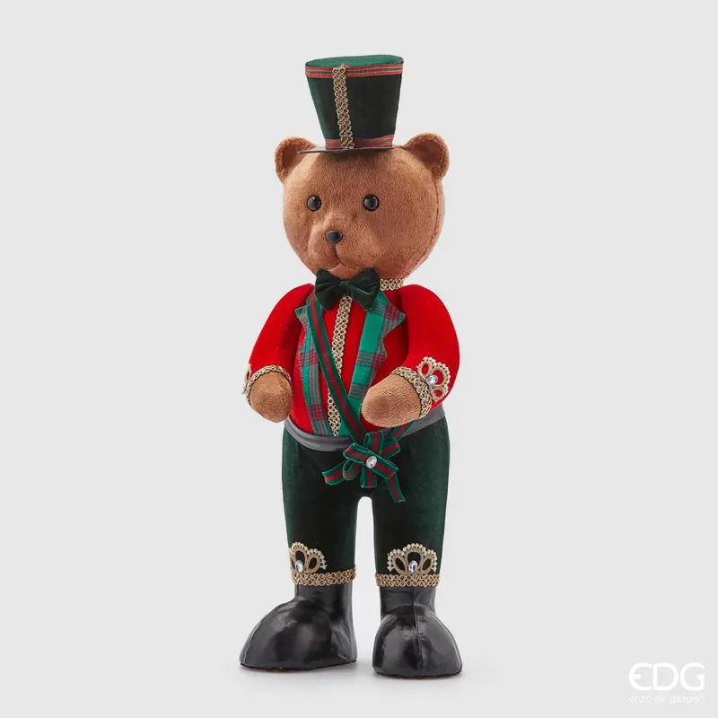 EDG Enzo de Gasperi Soldatino Orso Noel H60 cm Novità