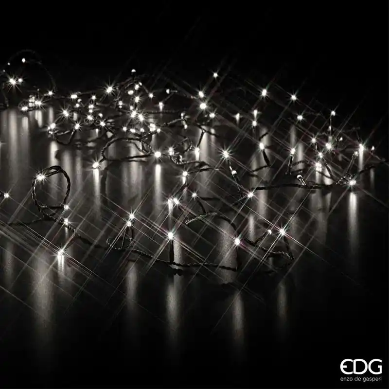 Professionale EDG Enzo De Gasperi Luci Natalizie Fisse 180 Miniled 15 Metri