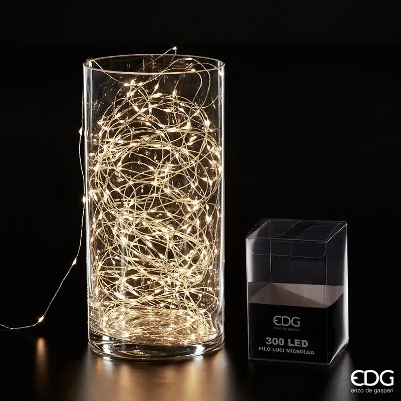 EDG Enzo De Gasperi Luci Natalizie 300 Microled 22 Metri Promo Stagionale