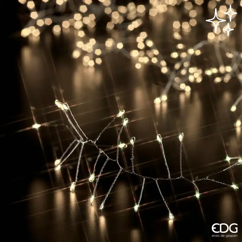 Offerta EDG Enzo De Gasperi Festone di Luci Natalizie 600 Microled