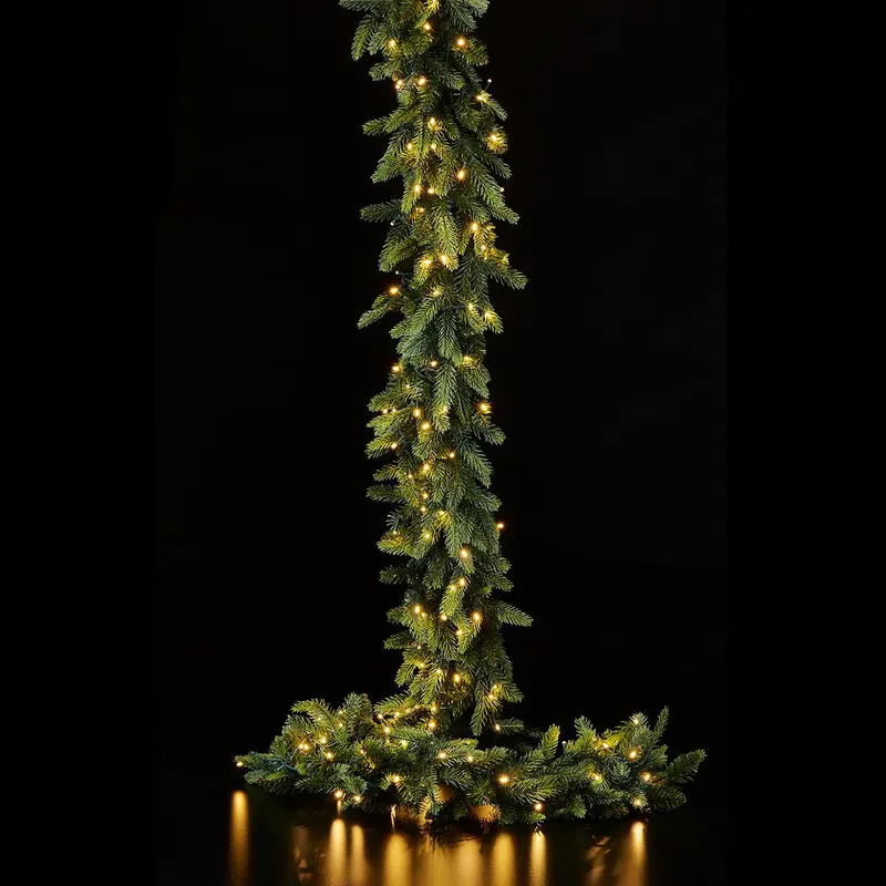 Promozione EDG Enzo De Gasperi Festone Natalizio 270 cm Pino Lux 170 Led
