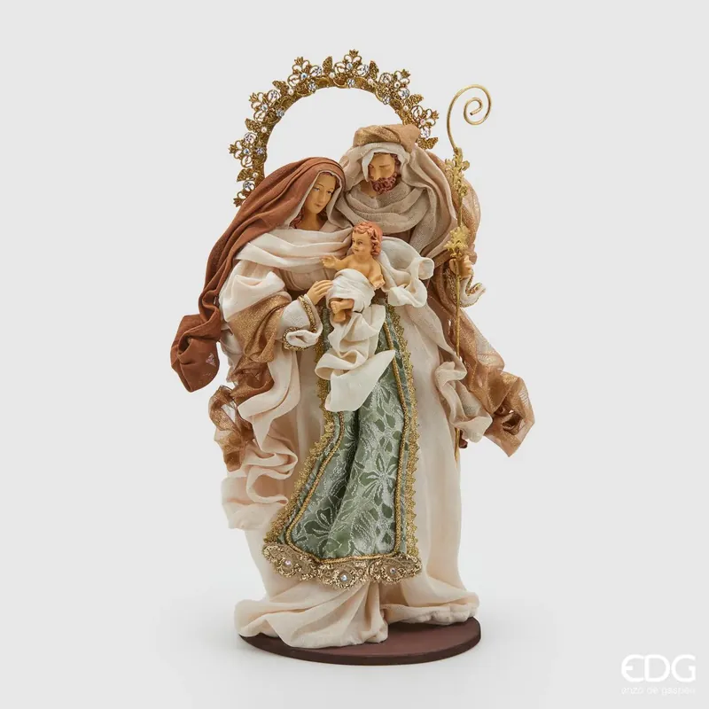 Affare EDG Enzo de Gasperi Natività King con base H50 Cm Oro Verde
