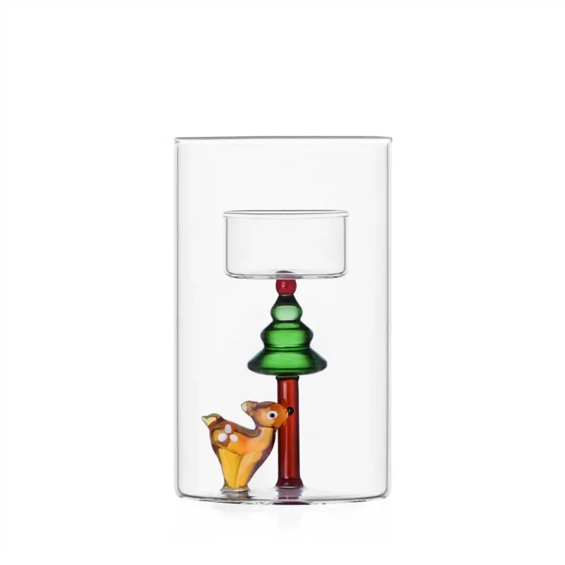 Soddisfatti O Rimborsati Ichendorf Milano Porta Tealight Albero dei Sogni e Cerbiatto Solitario in Vetro Borosilicato