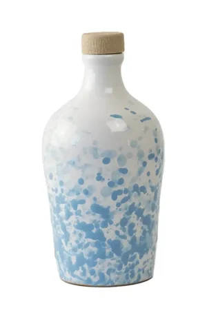 Frantoio Paparella Galassia Olio Extra Vergine di Oliva 500 ml con Piattino Azzurro Polvere Soddisfatti O Rimborsati