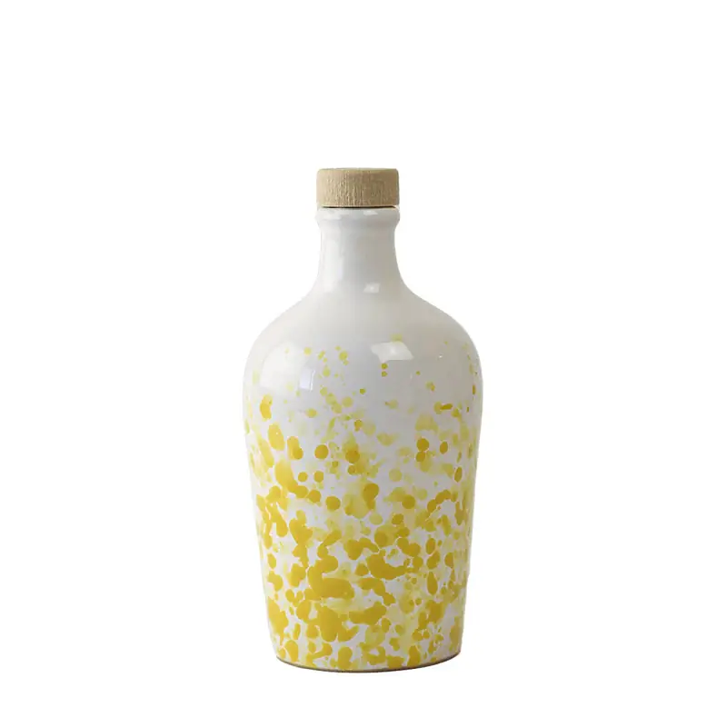 Direttamente Dal Produttore Frantoio Paparella Galassia Olio Extra Vergine di Oliva 250 ml con Piattino Giallo