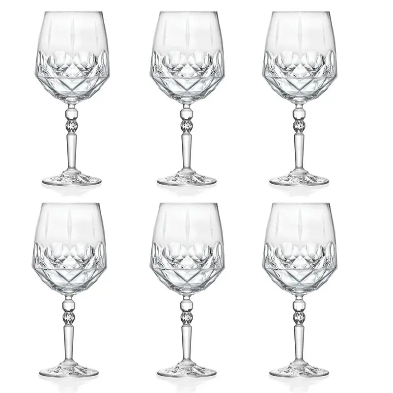 Ultimissimo Modello Feeling Servizio 6 Calici Hermes in Vetro Cristallino 53 cl