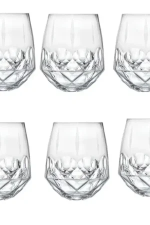 Compra Online Feeling Servizio 6 Bicchieri Hermes in Vetro Cristallino 38 cl