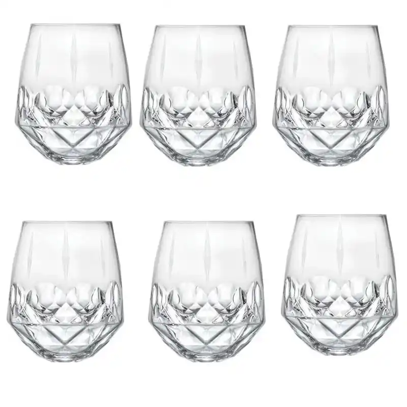 Compra Online Feeling Servizio 6 Bicchieri Hermes in Vetro Cristallino 38 cl