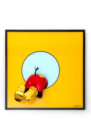 Prezzo Di Fabbrica Sequenze Quadro Topofthepop Giallo 40x40 cm