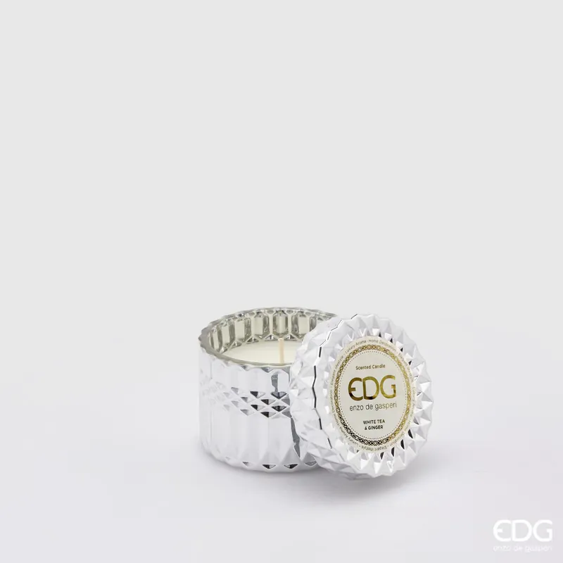 Di Tendenza EDG Enzo De Gasperi candela Crystal New H8,5 cm White Tea Ginger