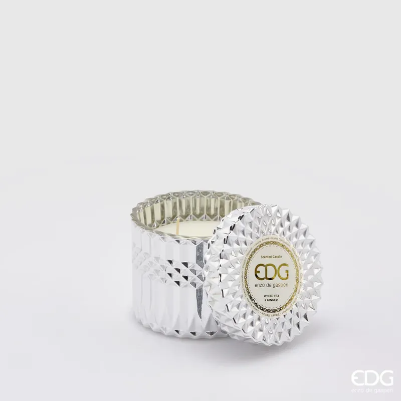 EDG Enzo De Gasperi candela Crystal New H10,5 cm White Tea Ginger Super Prezzo