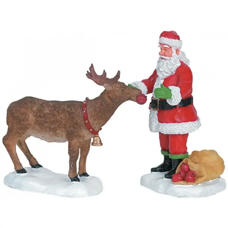Consegna Rapida Lemax Set 2 Personaggi Natalizi Dolcetti alla Renna