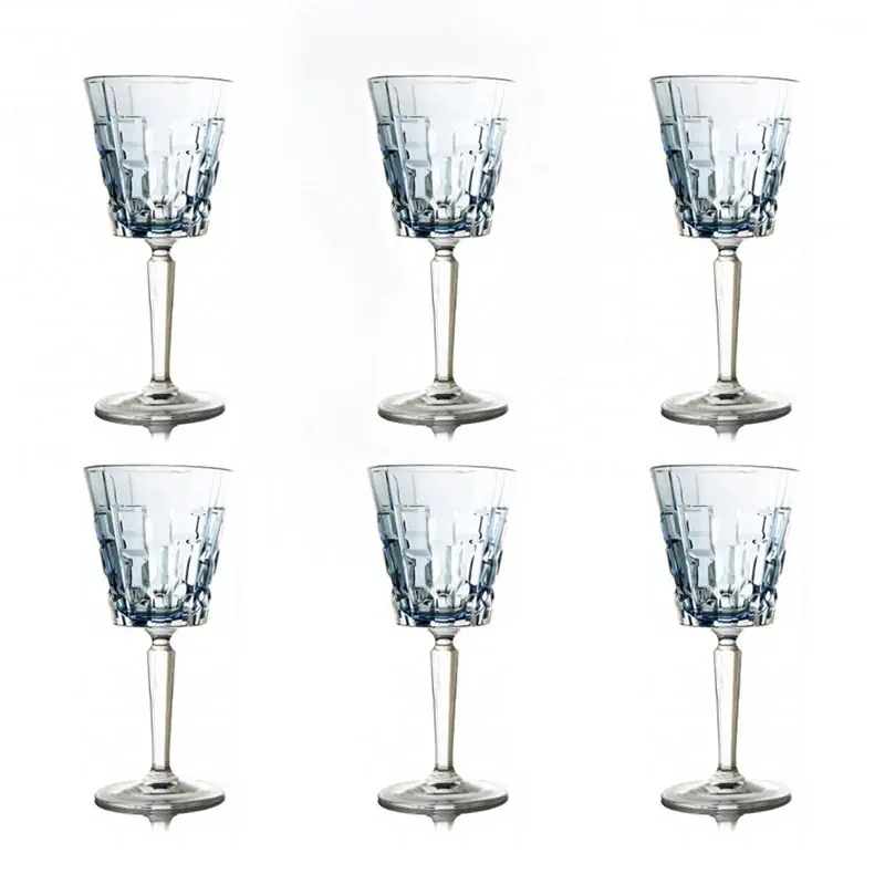 Feeling Set 6 Calici Vesuvius Blu in Vetro Offerta Speciale