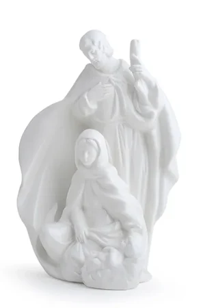 Soddisfatti O Rimborsati Hervit Sacra Famiglia in Porcellana Bianca H16 cm