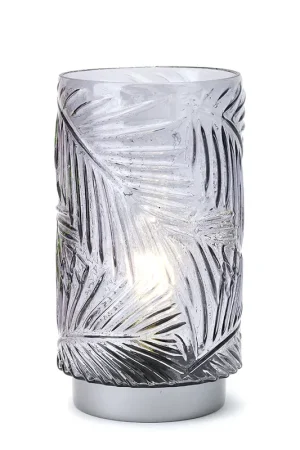 Prezzo Ridotto Hervit Lampada Felce Fumè in Vetro D11x20 cm