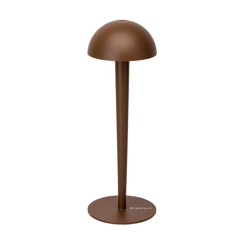 Nuova Collezione Blackout Lampada da Tavolo Cordless Ricaricabile Pin Corten