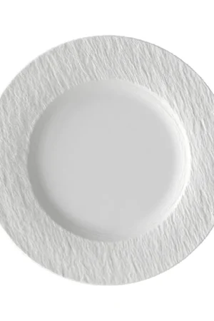 Prezzo Conveniente Villeroy & Boch Manufacture Rock Blanc Piatto Piano in Porcellana D27 cm