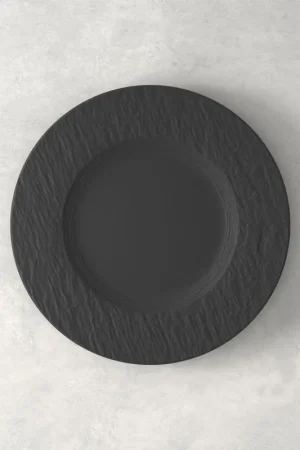 Villeroy & Boch Manufacture Rock Piatto Colazione in Porcellana D21,7 cm Nero Promozione