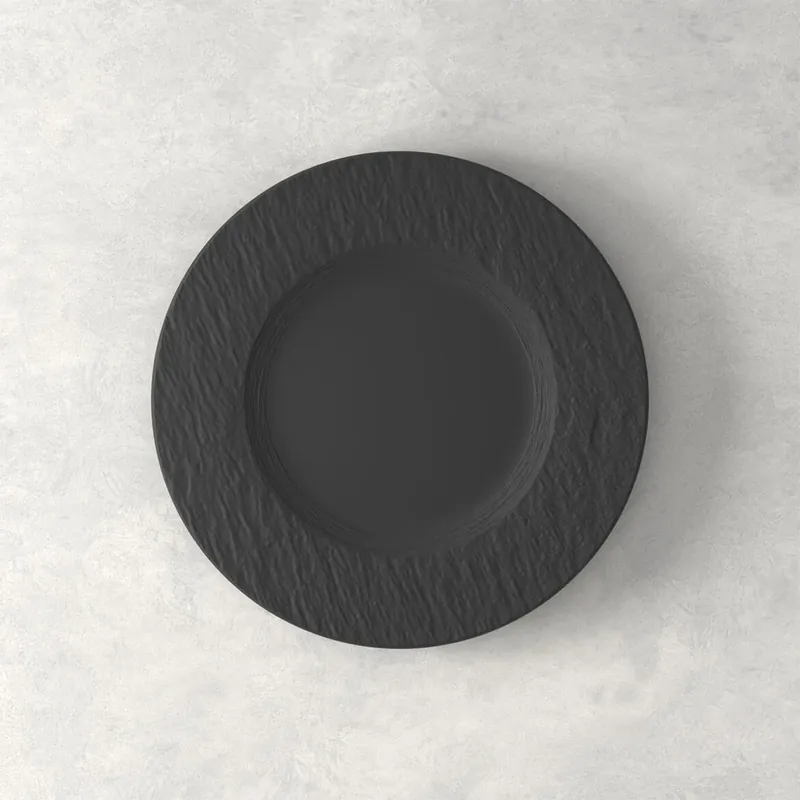 Villeroy & Boch Manufacture Rock Piatto Colazione in Porcellana D21,7 cm Nero Promozione