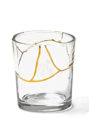 Miglior Prezzo Seletti Bicchiere Acqua Kintsugi in Vetro H10 D8.5 cm