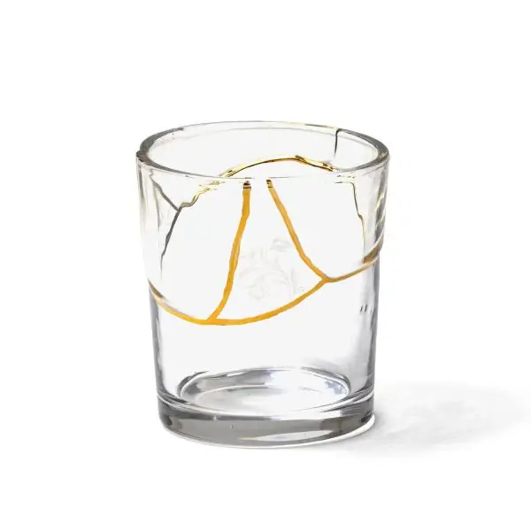 Miglior Prezzo Seletti Bicchiere Acqua Kintsugi in Vetro H10 D8.5 cm