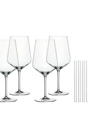 Super Prezzo Nachtmann Set 4 Calici Cocktail/Spritz + 4 cannucce e scopino 63 cl