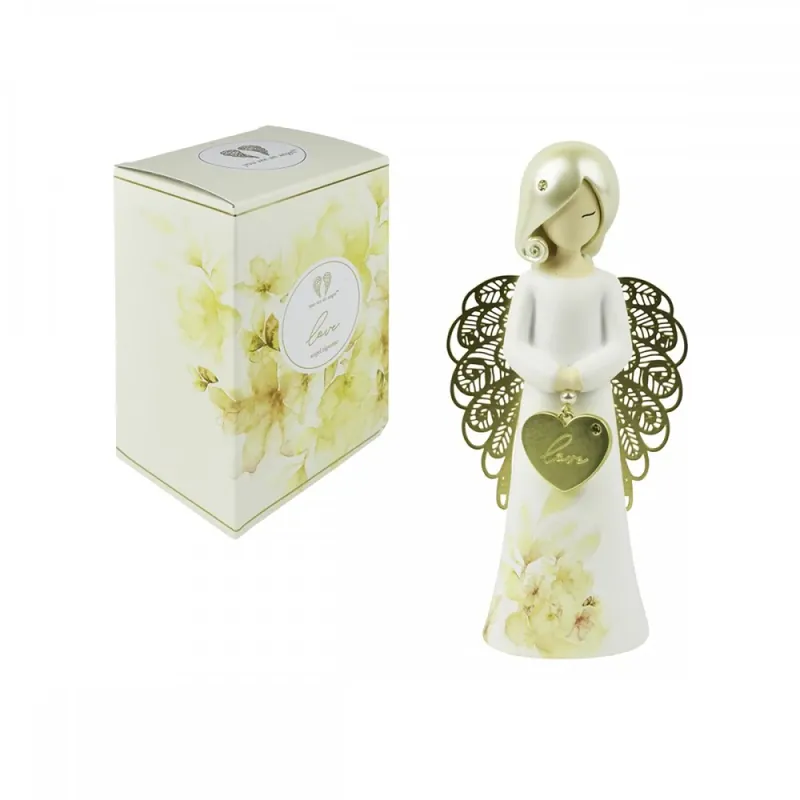A Buon Prezzo Enesco Statuina Angelo Floral Love H12,5 cm