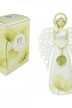 Enesco Statuetta Angelo Floral Foglia Strass 15,5 cm Scelto Dai Clienti