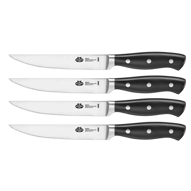Ballarini Set 4 coltelli bistecca acciaio inox Lama Seghettata 16 cm Compra Online