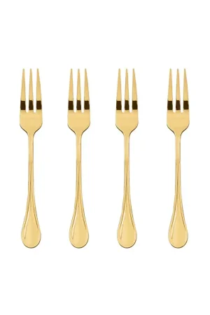 Più Venduto Sambonet Set 6 pz Forchettine Dolce Royal Confezione Regalo Pvd Gold