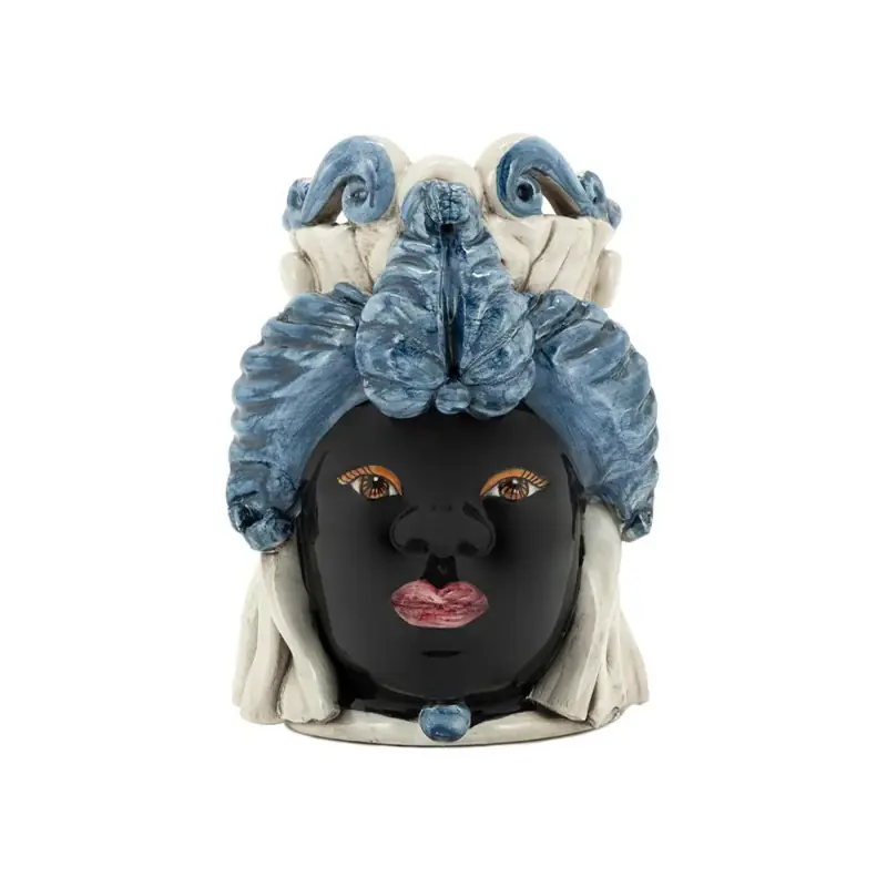 Professionale Verus Ceramiche Abhika Testa di Moro Lady small Blue 19 cm