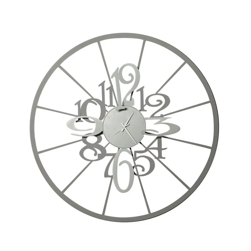 Sconto Arti e Mestieri Orologio Big Kalesy Ardesia e Alluminio D100 cm