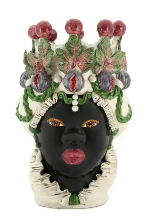 Prezzo Di Fabbrica Verus Ceramiche Abhika Testa di Moro Lady Ficus H51 cm
