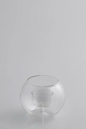 Ultima Occasione EDG Enzo De Gasperi Portacandela Sfera in Vetro H8,5 cm
