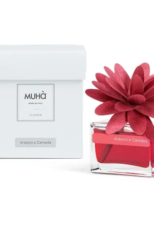 Ultimissimo Modello Muhà Profumatore D‘Ambiente Flower Diffuser Arancio e Cannella 30ml