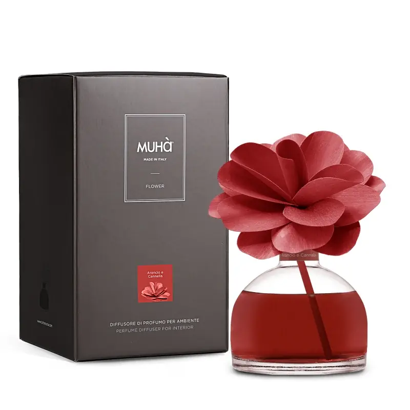 Occasione Muhà Profumatore D‘Ambiente Flower Diffuser Arancio e Cannella 200ml